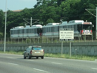 <span class="mw-page-title-main">North Hanley station</span> St. Louis MetroLink station in Carsonville, Missouri