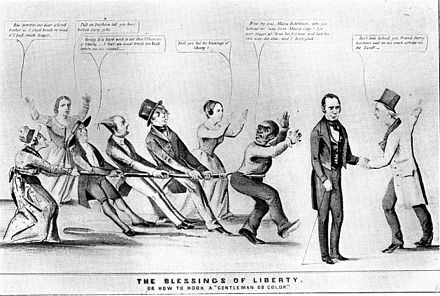Caricatura contemporània de l'abolicionisme