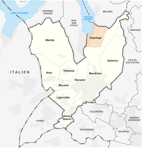 Karte von Capolago