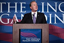 Faulconer speaking at the 2015 Lincoln-Reagan Dinner hosted in San Diego, California. Kevin Faulconer by Gage Skidmore.jpg