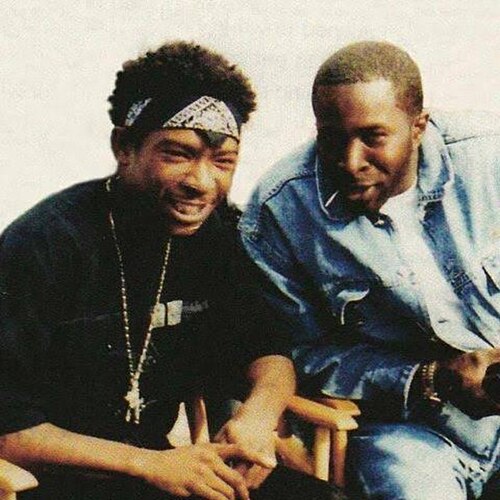 Ja Rule (left) in 2000 with Kenneth "Supreme" McGriff, a notorious Queens gangster closely affiliated with Irv Gotti and Murder Inc. Records
