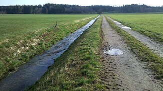 Kirchdorfer Bach before the confluence with the Moosbach (at the edge of the forest)