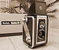 La Kodak Duaflex IV del 1957, una reflex biottica economica a fuoco fisso