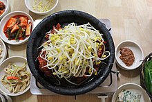 Kongnamul bulgogi (marinated pork with soybean sprout).jpg