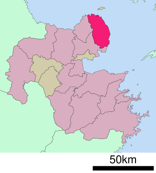 Poziția localității Kunisaki