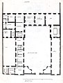 Plan du premier étage de l'Hôtel de Luynes dans l'Architecture française de Jean Marot.