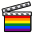 LGBT film clapperboard (variant).svg
