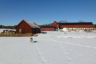 Gamla smedjan och stora ladan