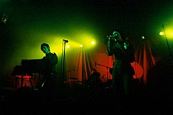 Ladytron recorded two sessions in 2001 and 2002. Ladytron London 2003.jpg