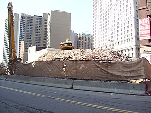 The pile of rubble that used to be the Lafayette Building. Lafayette Rubble.JPG