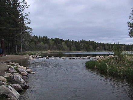 The beginning of the Mississippi River at Lake Itasca (2004)