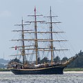 English: Georg Stage during Tall Ships’ Race 2019 at Langerak, the eastern part of Limfjord, near Hals.