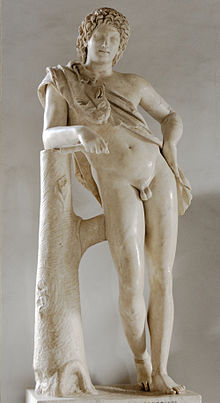 Statua di Satiro in riposo, copia di età adrianea. Roma, Musei capitolini S 739