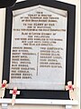 World War I War Memorial in the Methodist Church, New Road, Leigh-on-Sea