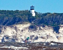 The lighthouse as seen from Jekyll Island Little Cumberland Island Lighthouse 2016.jpg