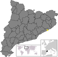 Malgrat de Mar den mapa di Katalunia