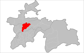 Location of Vahdat District in Tajikistan.png