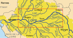 Valle della Loira - Localizzazione