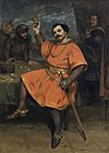 Louis Guéymard ca Robert în Robert le diable de Meyerbeer - pictură de Courbet - L'Histoire par image 101224.jpg