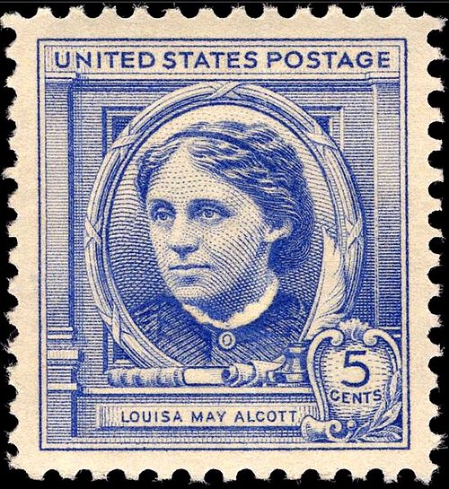 Louisa May Alcott commemorative stamp, 1940 issue