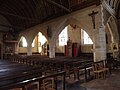 Église Saint-Patern : croisillon et costale nord de la nef vus du transept sud