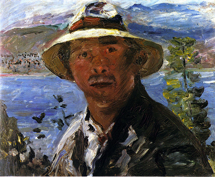 File:Lovis Corinth Selbstbildnis mit dem Strohhut.jpg