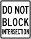 Do not block intersection