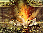 Explosie van het oorlogsschip Maine