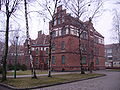 Edificio histórico no campus da Universidade de Klaipeda