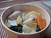 Maori boil up, a soup of vegetables and pork bones