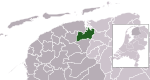 Location of Kollumerland en Nieuwkruisland
