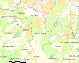 Audun-le-Tiche – Mappa