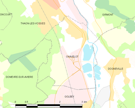 Mapa obce Chavelot