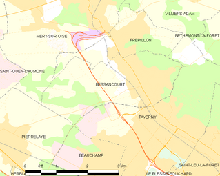 Carte de la commune.