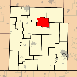 Map highlighting McDowell Township, Barry County, Missouri.svg