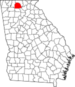 Map of Georgia highlighting Gilmer County.svg