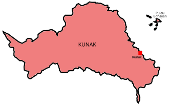 Map of Kunak District Map of Kunak District, Sabah.svg