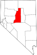 Map of Nevada highlighting Lander County.svg