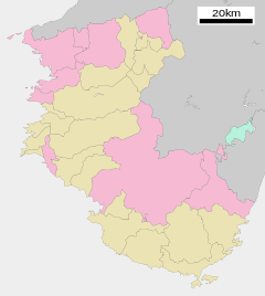 Mapa lokalizacyjna prefektury Wakayama