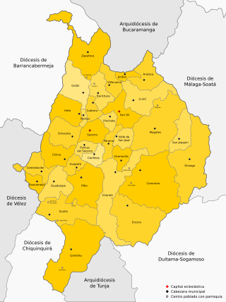 <span class="mw-page-title-main">Roman Catholic Diocese of Socorro y San Gil</span> Diocese of the Catholic Church in Colombia