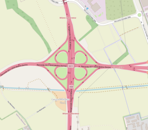 300px mappa uscita autostradale novara milano gallaratese