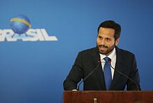 The Minister of Culture, Marcelo Calero, during a ceremony at the Planalto Palace Marcelo Calero.jpg