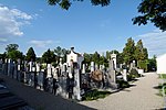 Romantic cemetery with chapel and resting place of the Franciscans