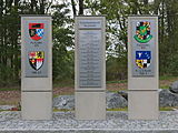 English: Memorial for the Markgrafenkaserne in Bayreuth, Germany (built 1960–1963, demolished 2011–2014 Deutsch: Denkmal für die Markgrafenkaserne in Bayreuth (errichtet 1960–1963, abgerissen 2011–2014