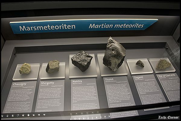 Mars meteorites in the Natural History Museum in Vienna