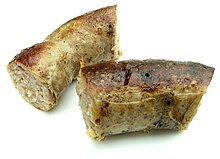 Pieces of fried medisterpolse, of approx. 5 cm Medisterpolse.jpg