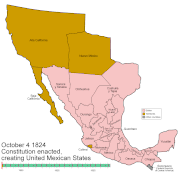 Evolución del territorio mexicano.