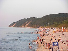 Plaża we Mjyndzyzdrojach