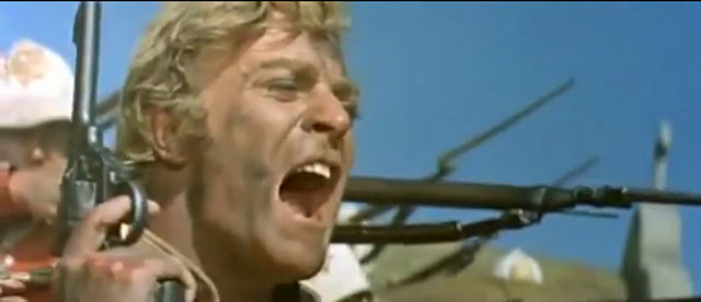 Caine in the trailer for Zulu (1964)