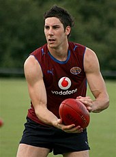 Michael Rischitelli has played 125 games for Gold Coast since 2011. Michael Rischitelli.jpg